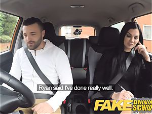 faux Driving college Jasmine Jae totally bare fucky-fucky in car