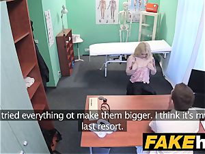 fake health center Fit platinum-blonde deep throats bone