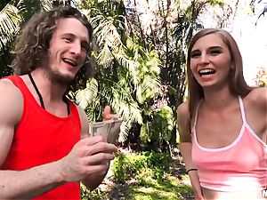 puss for cash in public with Ava Harper