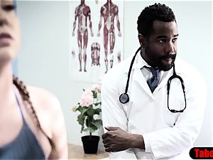 big black cock physician exploits favorite patient into assfuck lovemaking check-up